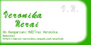 veronika merai business card